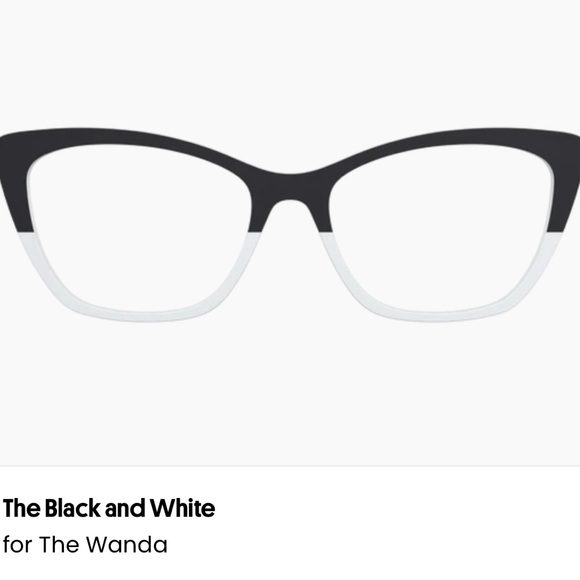 Pair Eyewear Black and White Topper for “Wanda” Base Frame.  🖤🤍 - Picture 1 of 6